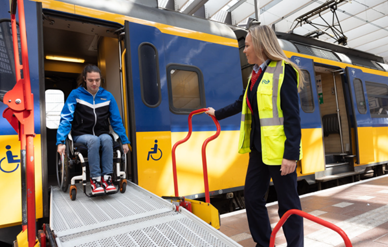 Rolstoelingang trein
